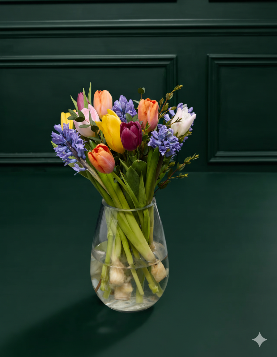 Anneler Günü Sümbül & Lale Buketi